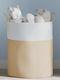 vidaXL Storage Basket Fabric Beige 38x38x46cm 1pcs