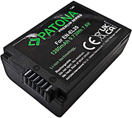 Patona Μπαταρία Φωτογραφικής Μηχανής Z30 Z50 Z Fc 0998 1280mAh Συμβατή με Nikon