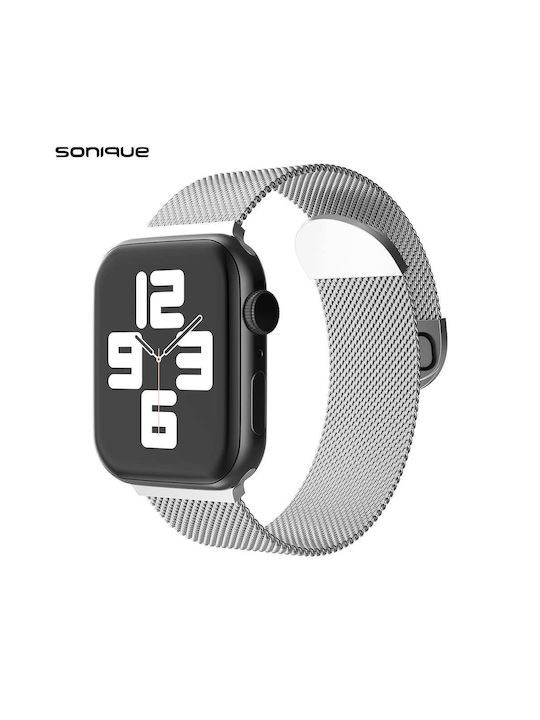 Sonique Λουράκι Ανοξείδωτο Ατσάλι Ασημί ( Apple...