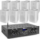 Power Dynamics Bundle PV240BT + 8 Ηχεία BGO40 B...