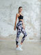 Women's Cropped Legging High Waisted & Push Up Black