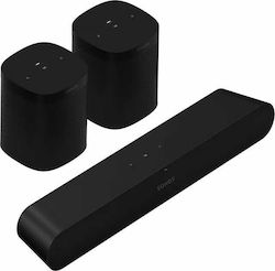 Sonos 37208-9 + 37100-1 Ray & 2x One SL με Ηχεία 5.0 Black