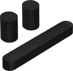 Sonos Σετ Ηχείων Home Cinema Era 100 Surround Set with Beam Black