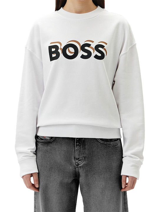 Hugo Boss Damen Sweatshirt Weiß 50508499-100 Skroutz Germany