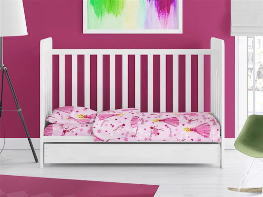 Dimcol Baby Bettbezug Bebe Princess Pink 120x160cm.
