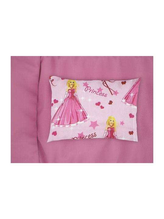 Dimcol Princess Kinder Kissenbezug 50x70cm Pink