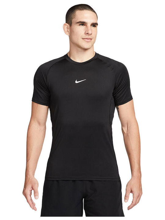 Nike Pro Dri-Fit Αθλητικό T-shirt Μαύρο