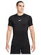 Pro Dri-Fit Sportliches T-Shirt Schwarz