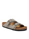 Arizona BS Leder Herrensandalen in Braun Farbe