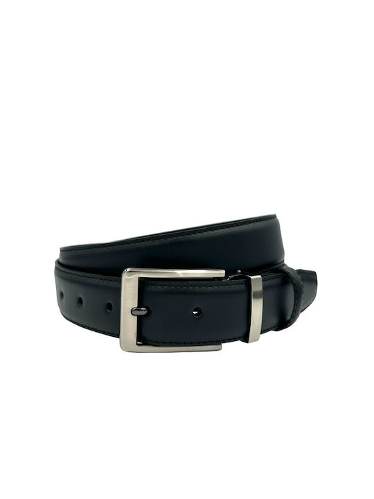 Blubelt Men's Leather Belt Black