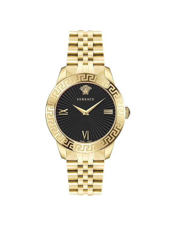 Versace Greca Watch with Gold Metal Bracelet