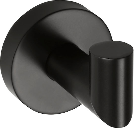Bemeta Bemeta Кука Баня Единично с винтове ​6.5x6.5см Inox Черен