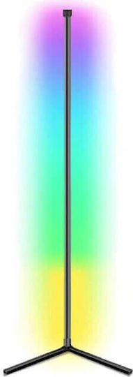 LED Floor Lamp H140cm. with RGB Light Black