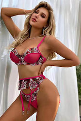 Pretty Lingerie Секси Комплект Бельо Розов P919...