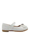 Kids Anatomic Ballerinas with Hoop & Loop Closure White