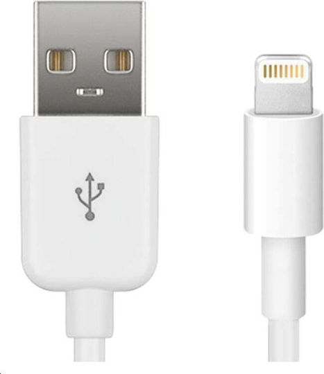 Microconnect USB-A to Lightning Cable Λευκό 0.5m (LIGHTNING0.5)