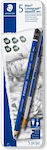 Staedtler Pencil 5pcs and brush