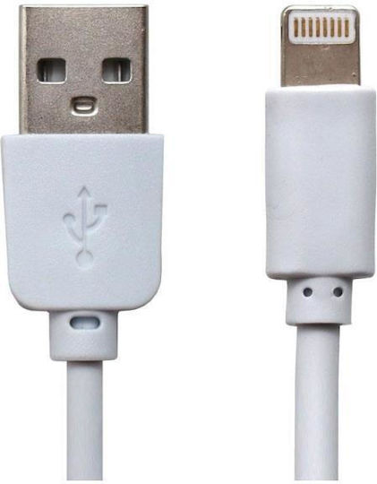 USB-A to Lightning Cable 10W White 0.3m