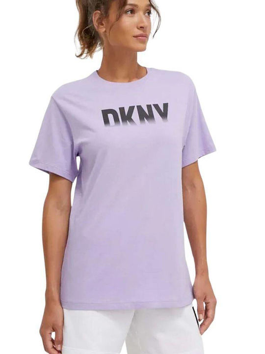 DKNY Γυναικείο Αθλητικό T-shirt Λιλά