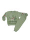 Papillon Kids Kinder Schlafanzug Winterlich Khaki