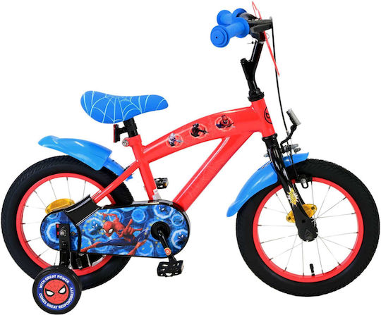 Volare Spiderman 14" Kinder Fahrrad BMX Rot