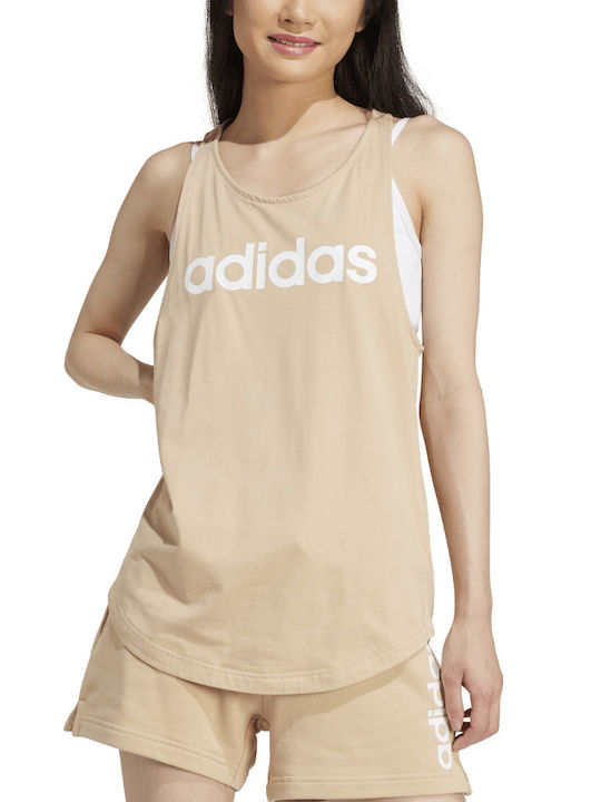 adidas Essentials Μπλούζα Μπεζ adidas Essentials Μπλούζα Μπεζ