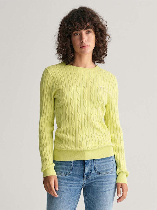 Gant Damen Langarm Pullover Grün