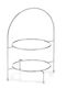 Zeller Metalic Etajeră Argintiu Ø28xY28cm L28xl28xH28cm 1buc