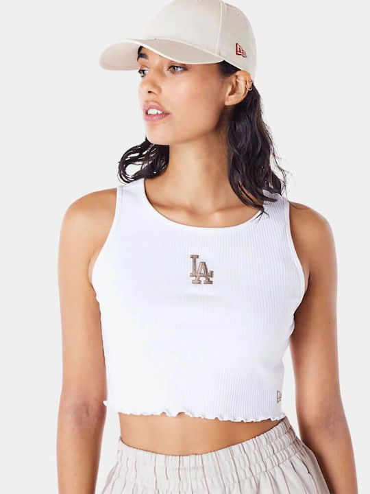 New Era Women's Summer Crop Top Sleeveless White