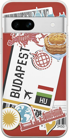 Ticket To Budapest Back Cover Σιλικόνης Πολύχρωμο (Google Pixel 7a)
