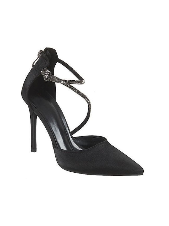 Elenross Pumps mit Riemchen Schwarz