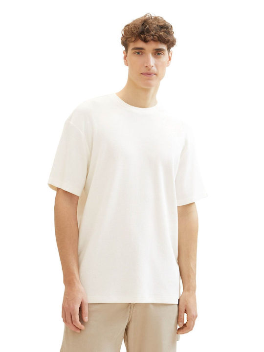 Tom Tailor Men's Short Sleeve T-shirt beige