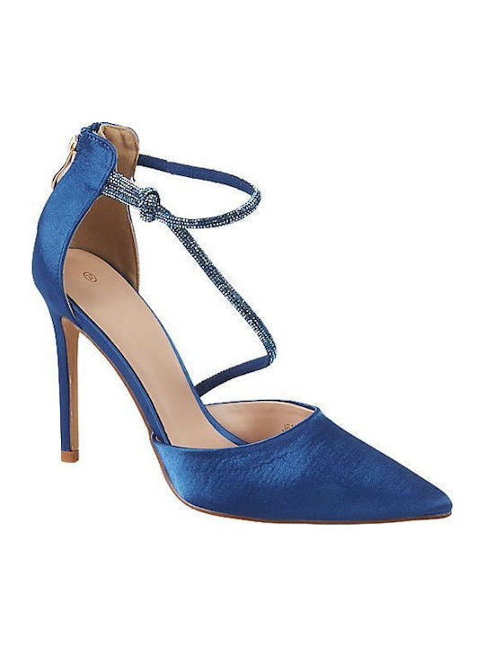 Elenross Blue Heels with Strap
