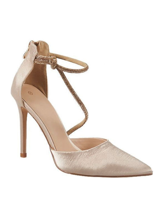 Elenross Gold Heels with Strap