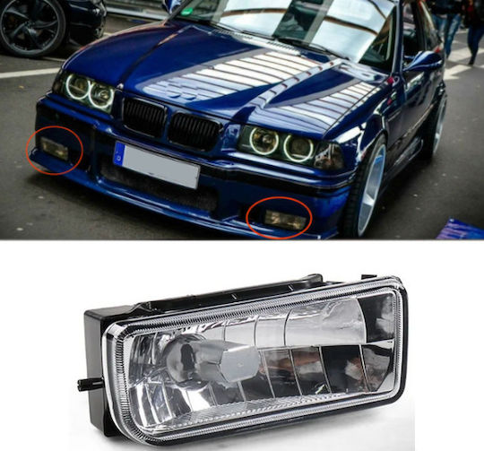 Carro Rectangleς Headlights Car BMW Series 3 / E36 1pcs