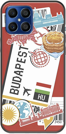 Ticket To Budapest Back Cover Silicon Multicolor (Honor X8)