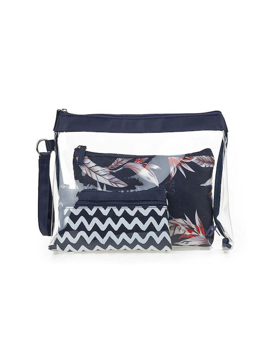 Verde Set Toiletry Bag in Blue color 30cm