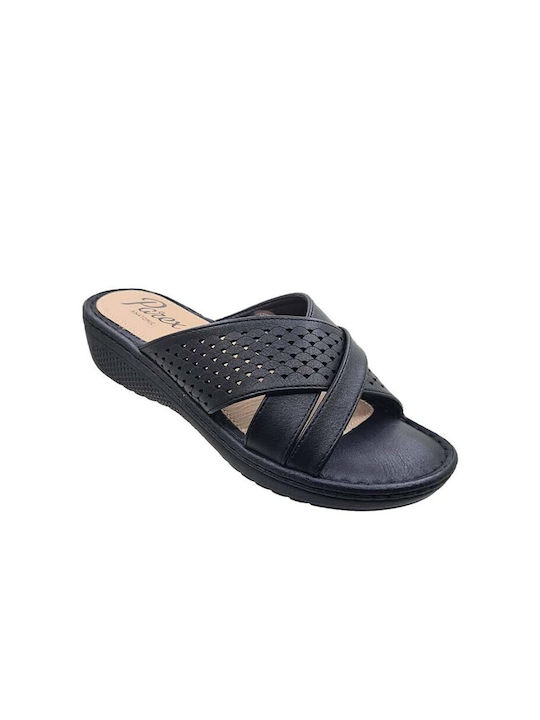 Parex Women's Flat Sandals Anatomic in Black Color