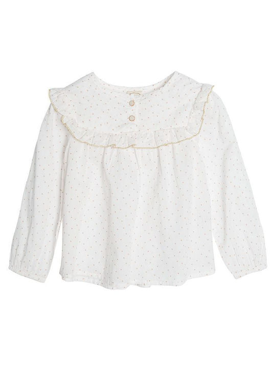 Cool Club Kids' Blouse Long Sleeve Beige