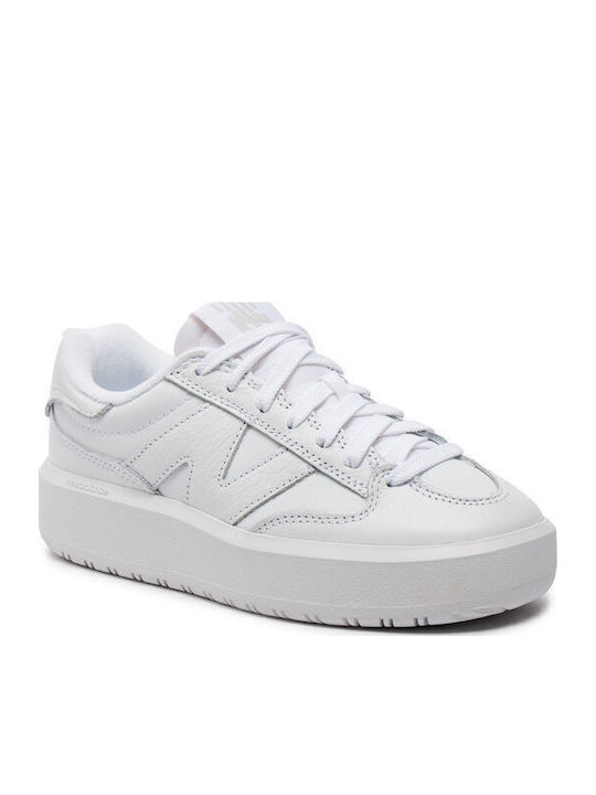 New Balance Adidași Flatforms Pentru Femei Alb