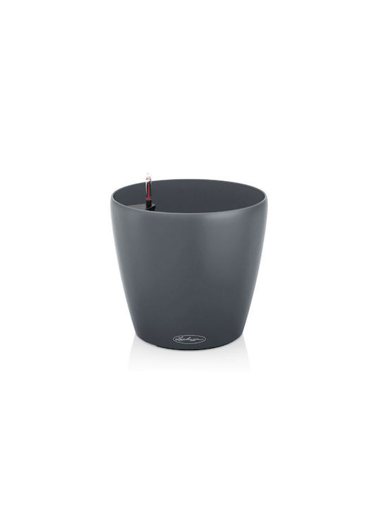 Lechuza Classico Eco Αυτοποτιζόμενη Γλάστρα Πλαστική Grey 42x42x39.5εκ.