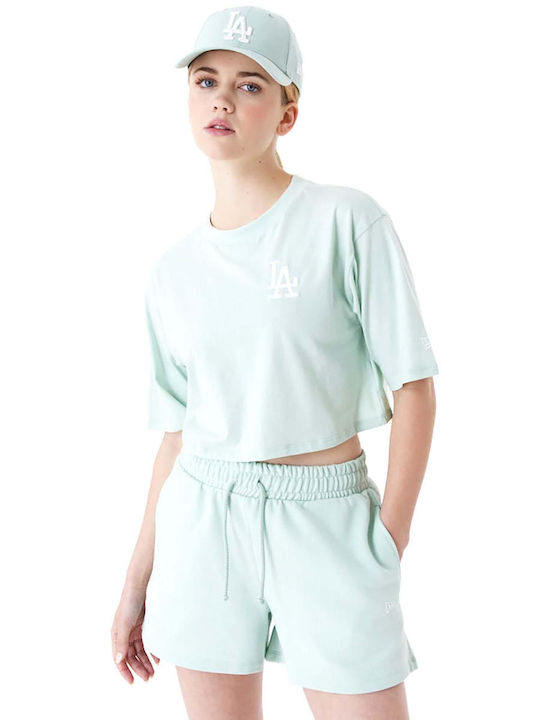New Era Damen Crop T-Shirt Grün