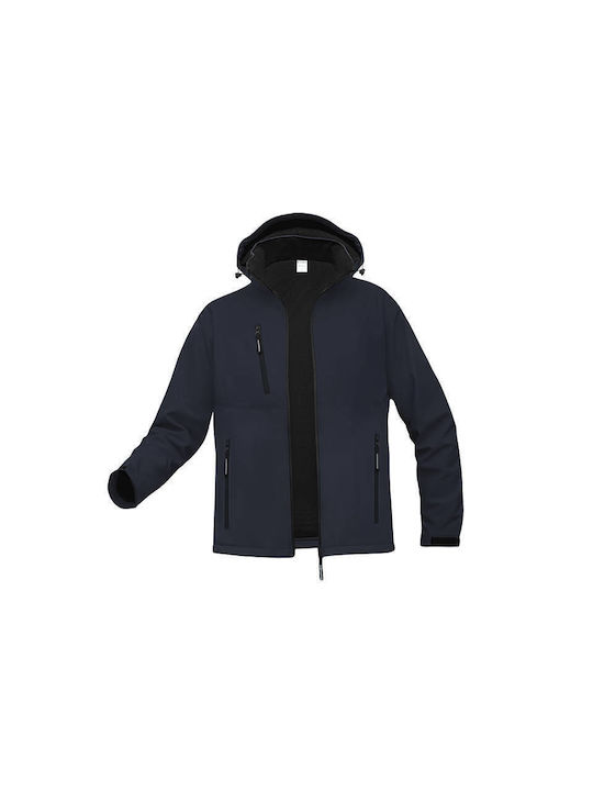 Wurth Bărbați Jachetă de lucru Softshell Albastru marin