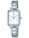 Casio Collection Women's Watch 21mm Battery With Silver Steel Bracelet