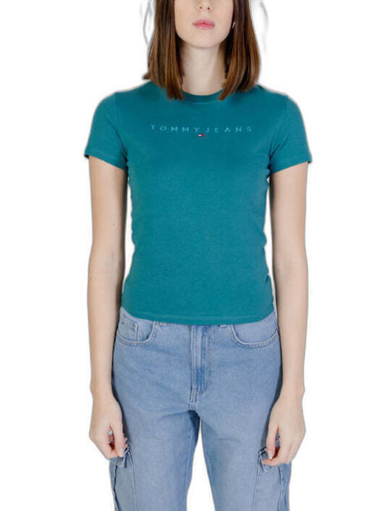 Tommy Hilfiger Feminin Tricou Verde