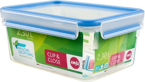 Emsa Clip Cutie pentru Mâncare Plastic Albastru 16.3cm 1buc