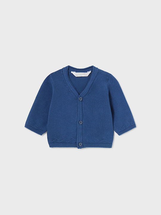 Mayoral Kids Cardigan Cotton Deep Blue