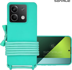 Sonique Back Cover Σιλικόνης 0.5mm με Λουράκι Γ...
