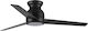 Luma Ceiling Fan 132cm with Light Fixture Black