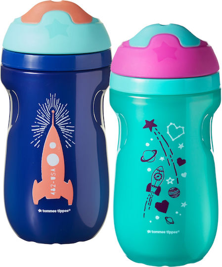 Tommee Tippee Παιδικό Ποτηράκι από Πλαστικό Ροζ 260ml για 12m+